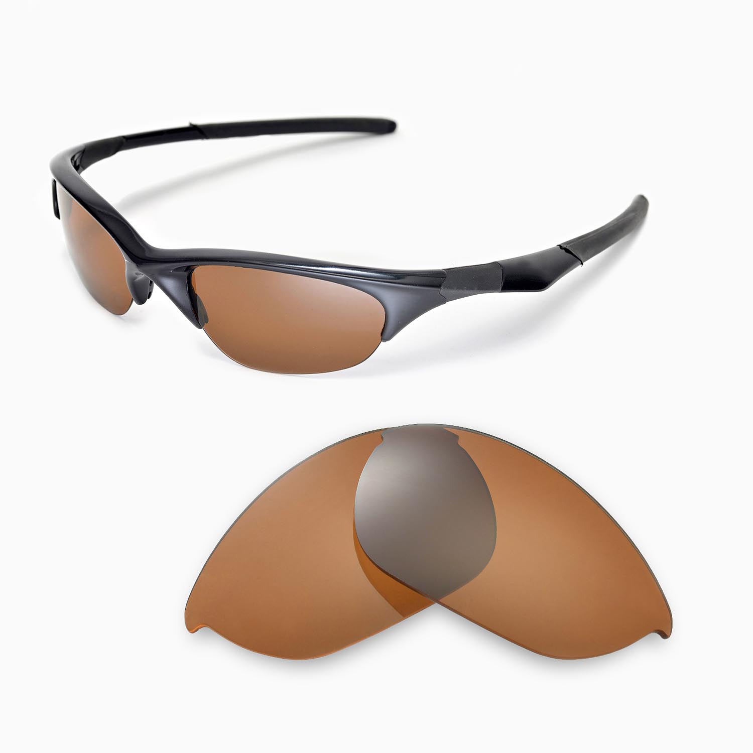 Walleva Replacement Lenses for Oakley Half Jacket Sunglasses Multiple